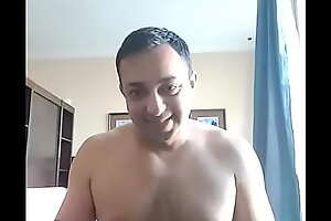 Manav Walia Tele performance masturbating with gay on cam