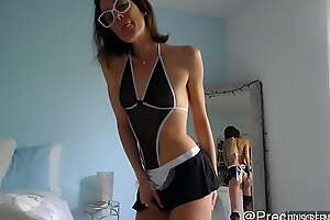 Sexy Webcam MILF in a maid outfit and lingerie