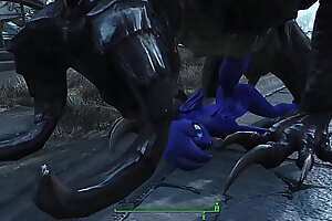 Liz Argon gets fucked by a Deathclaw (Fallout 4)