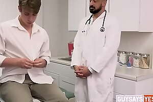 GuySaysYes.com  - When Adam displays erectile signs that concern Dr. Napoli, he and his student Cole have to run physical tests on Adam.