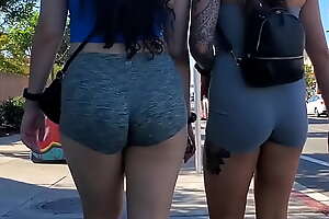 Beautiful candid booty tight shorts