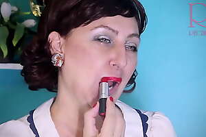 Red lipstick kissing teasing by Regina Noir. Trailer