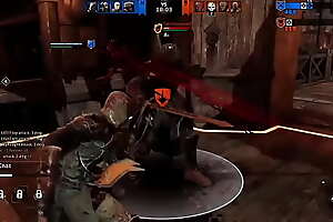 FOR HONOR Peacekeeper gets gangbanged by Black Prior and Raider