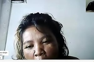 Asian slut goes crazy for thick cock on webcam