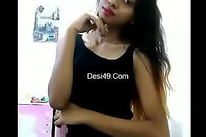 Indian girl horney strip at home