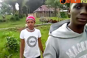 Young African Girl Picked Up and Fucked in Public Park