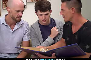 Dad and Uncle Threesome with Stepson after Reading Familiar Memories Album Dakota Lovell, Jake Lawrence, Jax Thirio