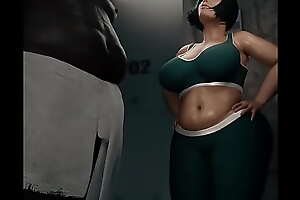 FAT BLACK MEN FUCK GIRL BIG TITS 3D GENERAL BUTCH 2021 KAREN MAMA