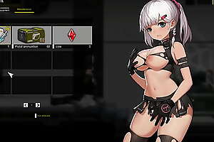 Silver haired girl having sex with men and monsters in The shadow of Hydhra act hentai game