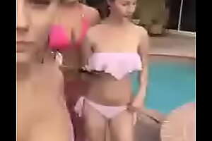Beautiful Girls At The Pool