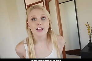 Petite Blonde Teen Stepsister Blackmailed By Stepbrother POV - Lily Rader, Tony Profane