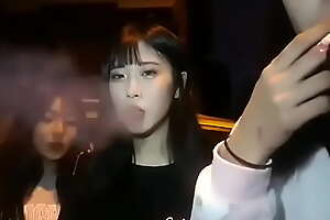 asian girls smoking