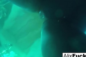 Underwater hidden camera lesbian fun with Alix &_ Jenna