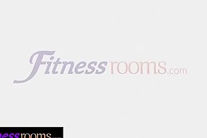 Fitness Rooms Sweaty horny student lusts after stud gym instructor