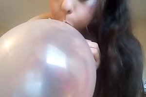 Ginger Paris Plays With Confetti Balloon Fetish