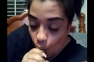 My Mexican GF giving me a blowjob
