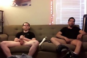These two dudes owed me, so I secretly filmed them jerking off. They have no idea