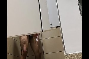 Spied on gym shower