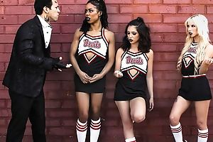 Three nasty cheerleaders get what they deserved