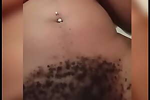 Nigerian Girl Shows of Her Hairy Pussy